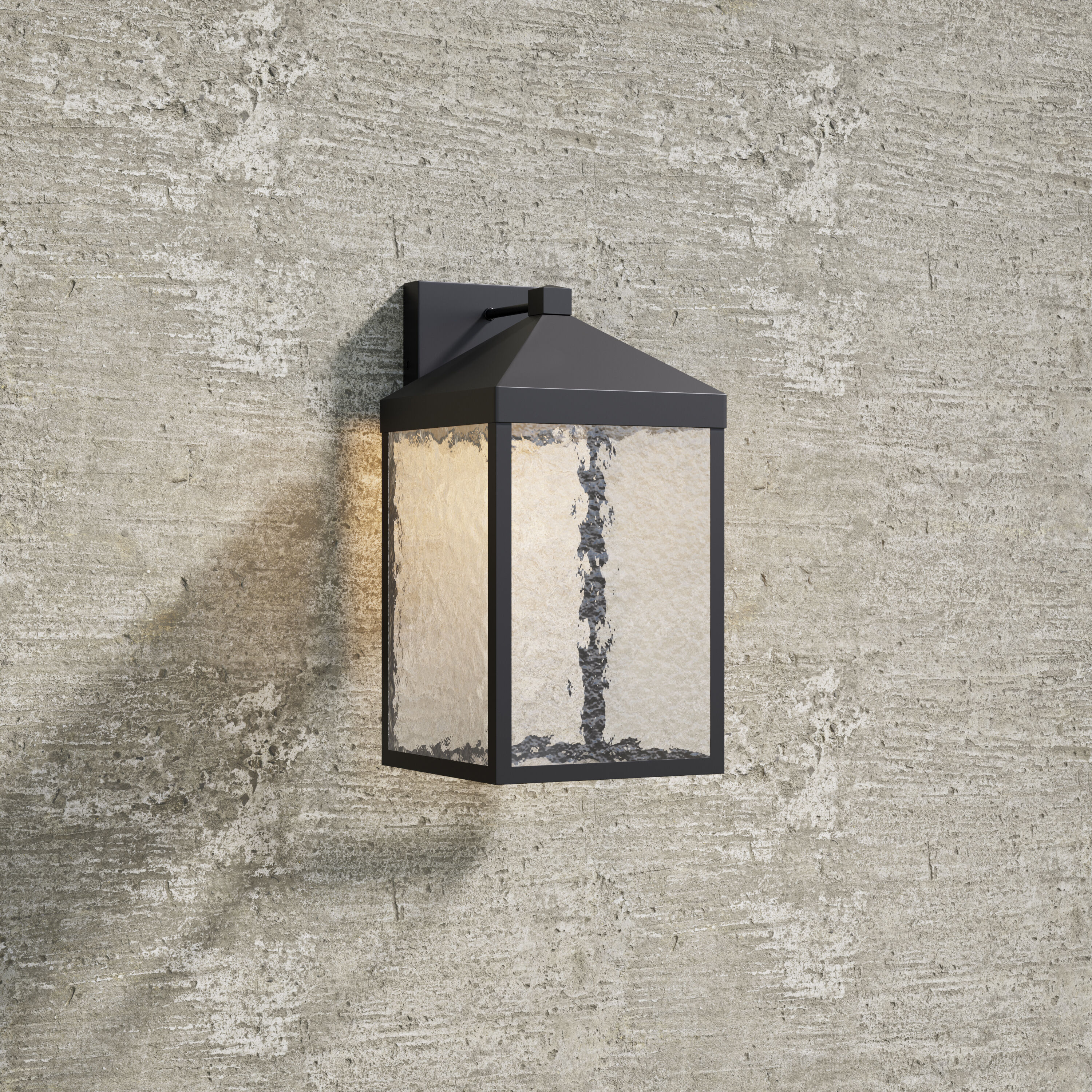 Aaron LED 12 inch Powder Coated Black Outdoor Wall Sconce